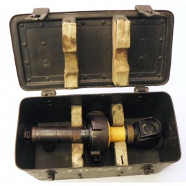 Goniómetro para Artillería modelo 1915 en su caja original metálica GUERRA CIVIL TALLERES DE PRECISIÓN 265B