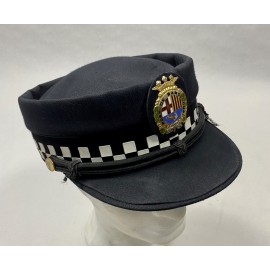 Gorra de plato en versión redonda estilo Teresiana para Policía del PAB Port de Barcelona Puerto Autónomo de Barcelona