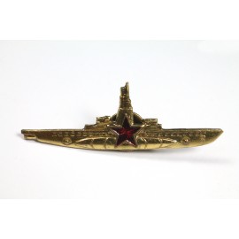 Distintivo Soviético de tripulante de Submarino oro