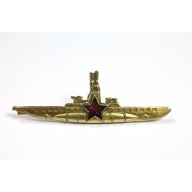 Distintivo Soviético de tripulante de Submarino oro variante