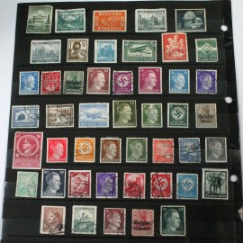 SELLOS III REICH 47 sellos de correos de diferentes valores del período del III Reich Alemán 23