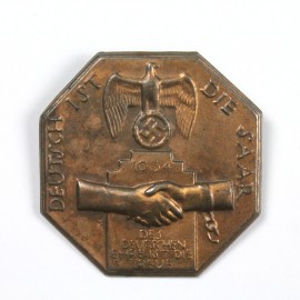 Distintivo Alemán del período III Reich DEUTSCH IST DIE SAAR 1934