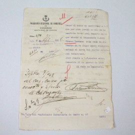 Documento original de la Pagaduría Regional de Haberes de Canarias Santa cruz de Tenerife 1928 2
