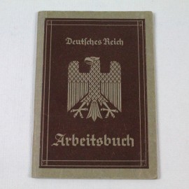 Arbeitsbuch en formato de 1935 con águila de la República de Weimar MÜLLER
