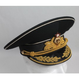 Gorra de plato Soviética para almirante de la Armada 1