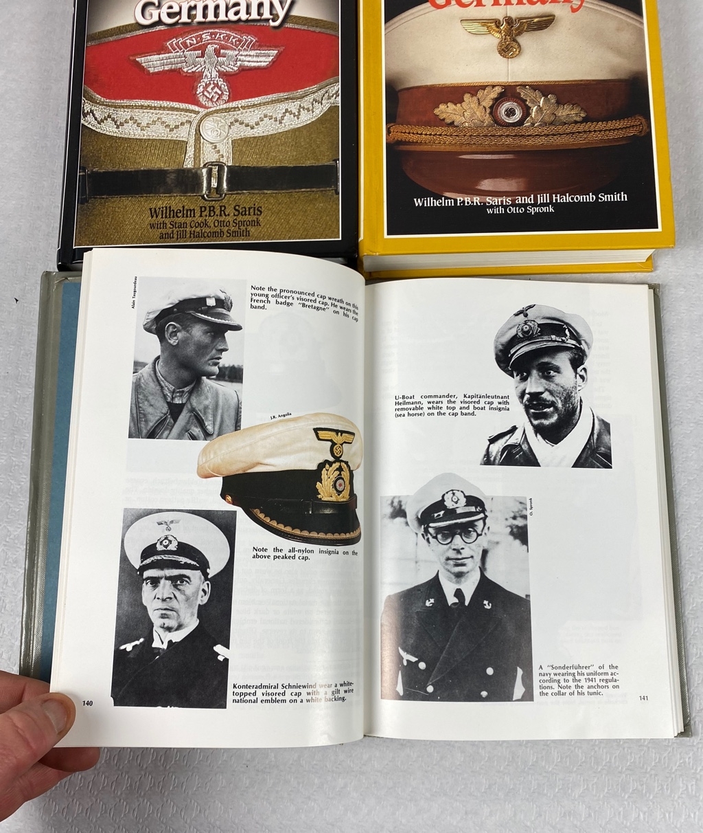 HEADGEAR OF HITLER'S GERMANY Bill Halcomb Colección completa 4 ...