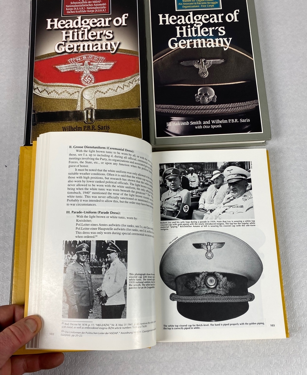 HEADGEAR OF HITLER'S GERMANY Bill Halcomb Colección completa 4 ...