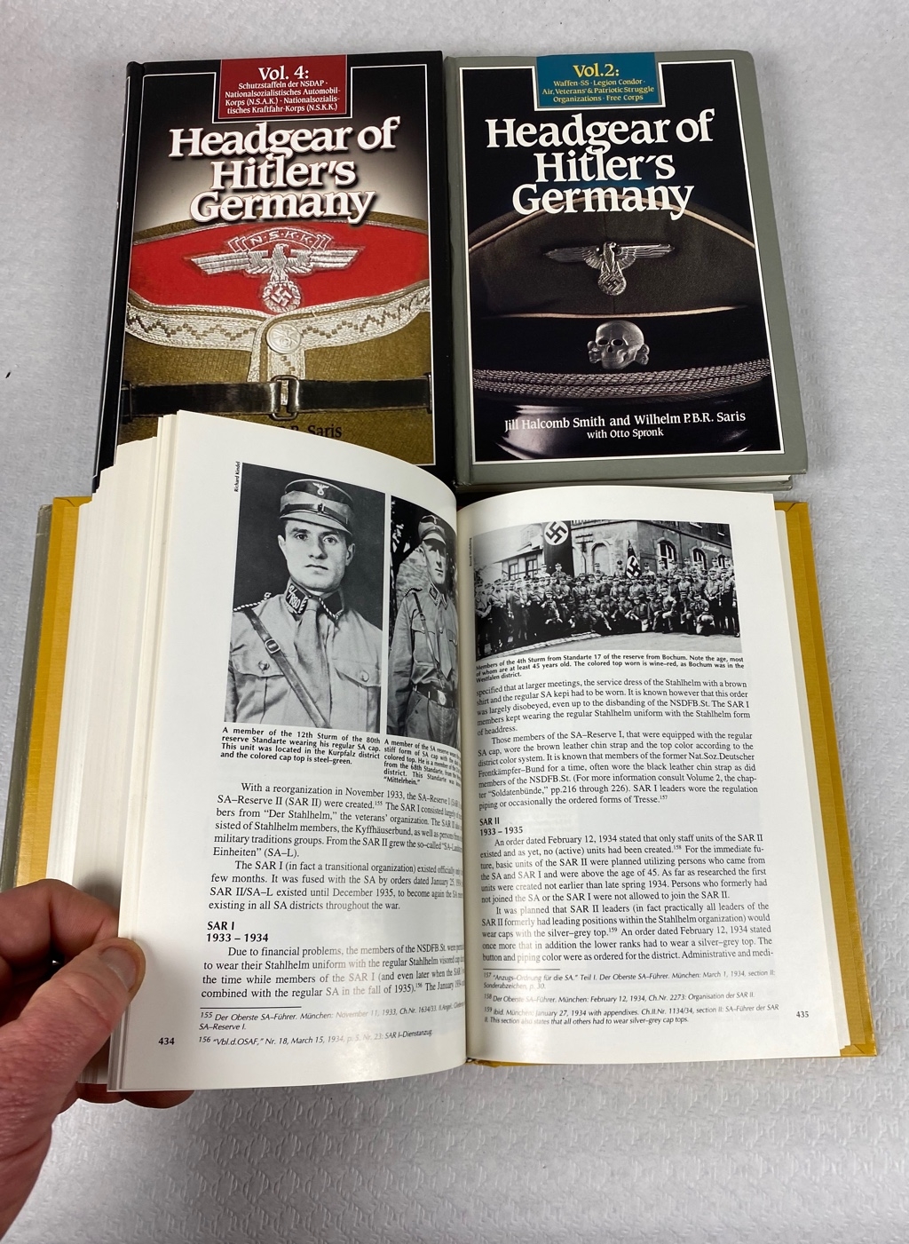 HEADGEAR OF HITLER'S GERMANY Bill Halcomb Colección completa 4 ...